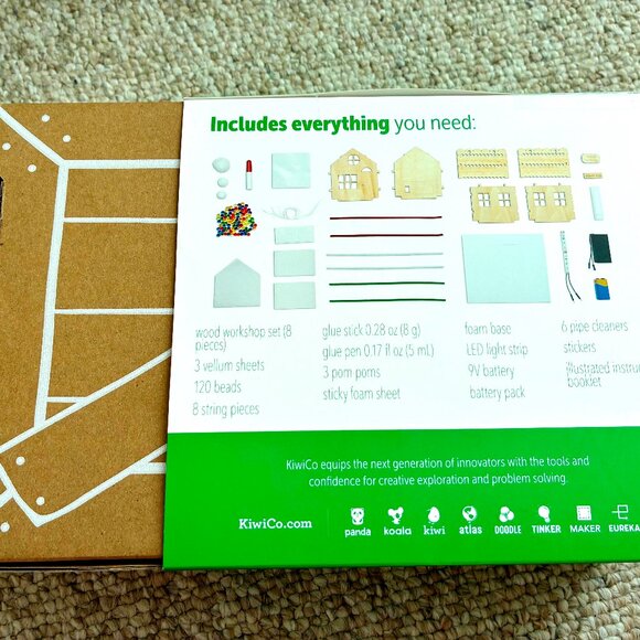 KiwiCo Santa's Light-up Workshop Creatology Thanksgiving Holiday Kids Craft - Picture 5 of 7